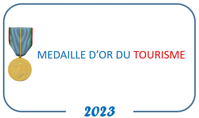 panonceau medaille tourisme or 2023